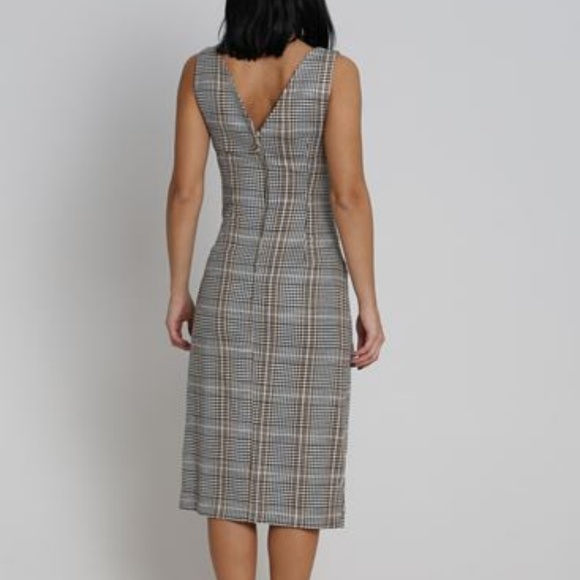 Plaid midi career dress - Picture 5 of 6